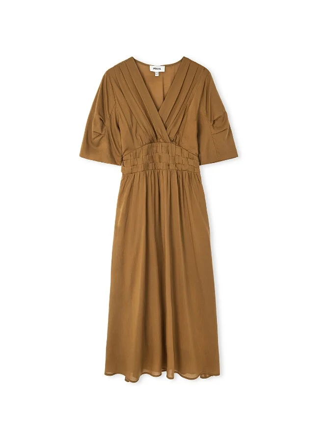 Ipekyol  Regular Fit Draped Midi Dress for Women | Best Price UAE