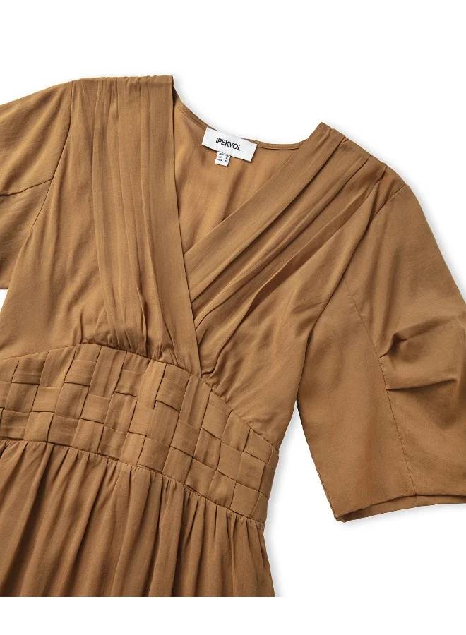 Ipekyol  Regular Fit Draped Midi Dress for Women | Best Price UAE