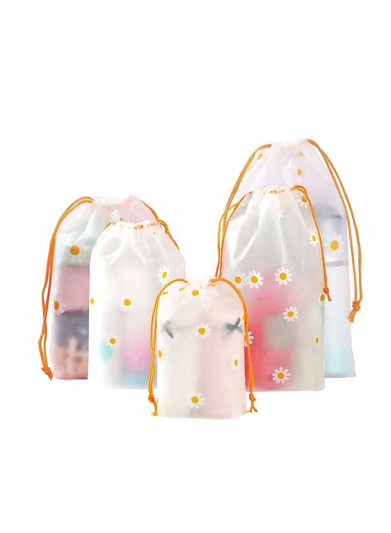 Y&D 20 PCS Drawstring Storage Bag Travel Space Saver Shoe Organizer Frosted Seal Clothes Bags Garment Waterproof Luggage Organiser Pouch for Shoes  - Image 1