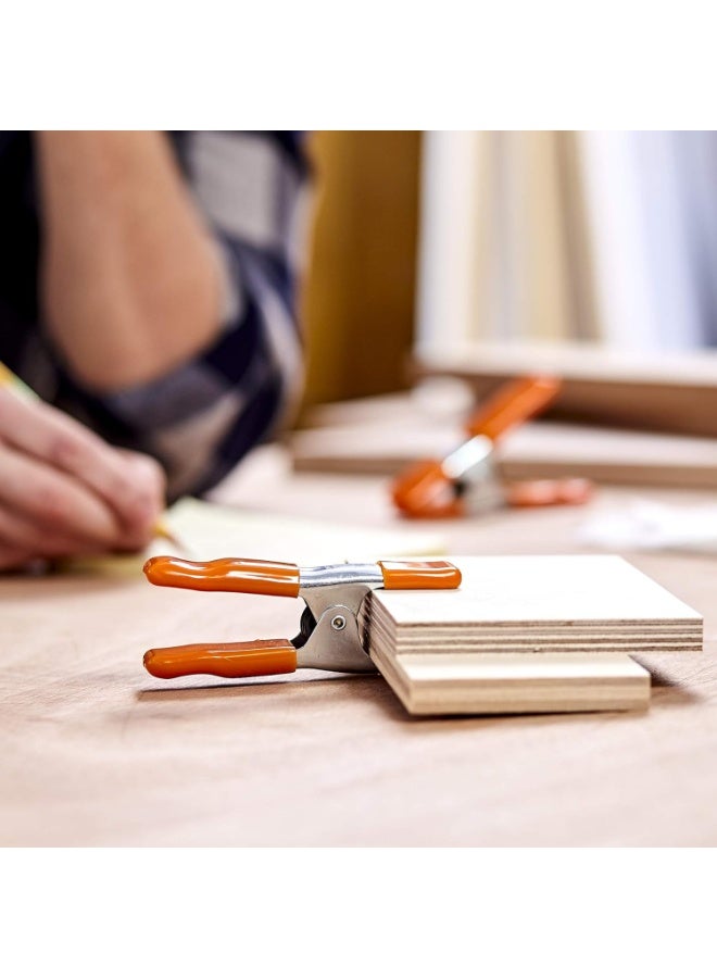 Pony Jorgensen 3201-HT Pony Spring Clamp, 1-Inch, Silver/Orange - Image 4