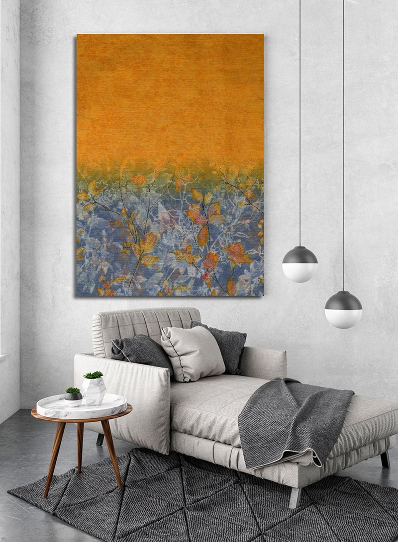 LOWHA Canvas Wall Art Stretched Over Wooden Frame with Floral Pattern Abstract Painting  - Image 3