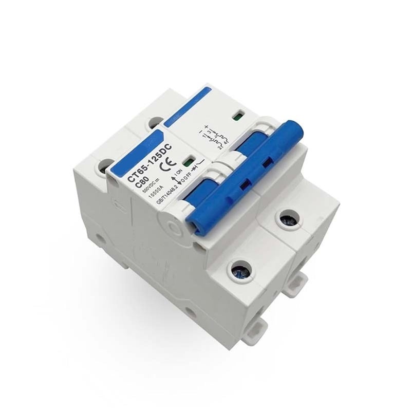 DC MCB CT65 125 قاطع دائرة مصغر ثنائي القطب 80 أمبير 1000 فولت لحماية الأنظمة الشمسية الكهروضوئية - Image 1