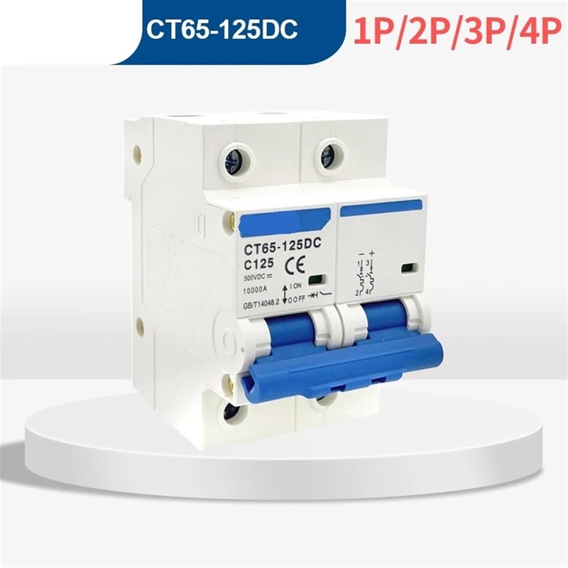 DC MCB CT65 125 قاطع دائرة مصغر ثنائي القطب 80 أمبير 1000 فولت لحماية الأنظمة الشمسية الكهروضوئية - Image 3