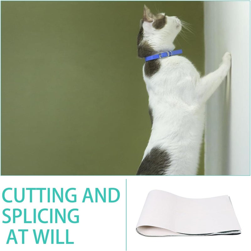 Cat Scratcher Mat and Couch Protector Sturdy Anti-Scratch Furniture Pad Vertical Wall-Mounted Cat Climbing Mat Beige 40x300cm - Image 3