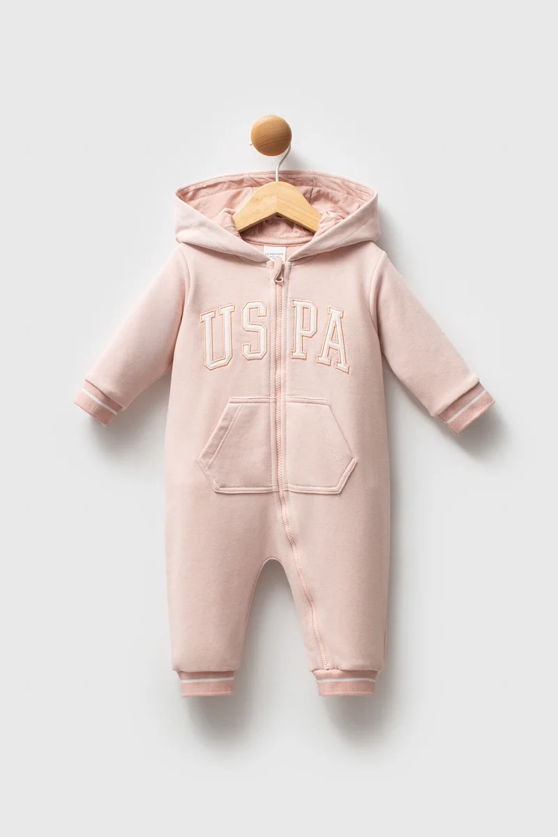 U.S. Polo Assn. U.S. Polo Assn. Baby Girls Pink Overalls