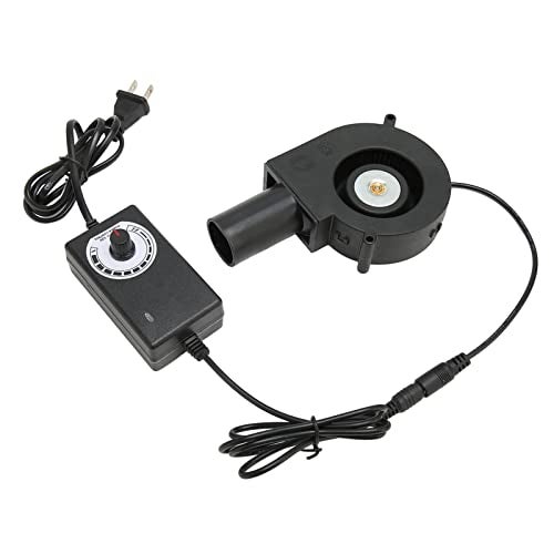 KUIDAMOS 6000RPM Brushless Cooling Blower Fan, 34.2W Blower Fan Blower Brushless Cooling 45DB Double Ball Support Adjustable Speed Bearing Air Mover 97x97mm - Image 1