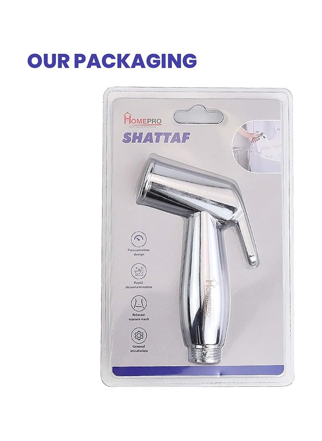 Home Pro Home Pro Bidet Sprayer Shattaf head for Toilet Sprayer Shattaf Hand held Bidet Rinse Spray Spray Head Chrome-Only Sprayer Head  - Image 2