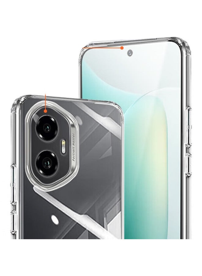 Koolife Transparent Soft Case For Honor 300, Full Coverage Lens Protection, Anti-Fingerprint Skin-Friendly Back Cover - Image 2