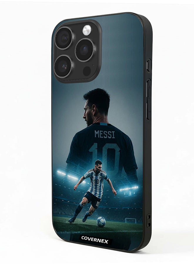 Covernex Apple iPhone 15 Pro Protective Case Cover Printed Featuring Liomel Messi Action Montage Tribute - Image 1