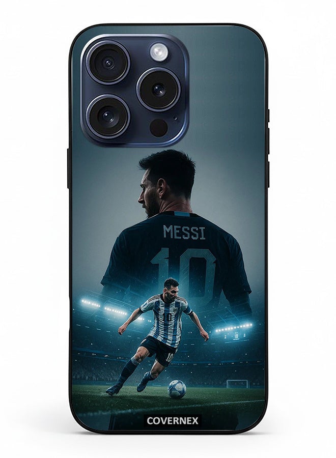Covernex Apple iPhone 15 Pro Protective Case Cover Printed Featuring Liomel Messi Action Montage Tribute - Image 2