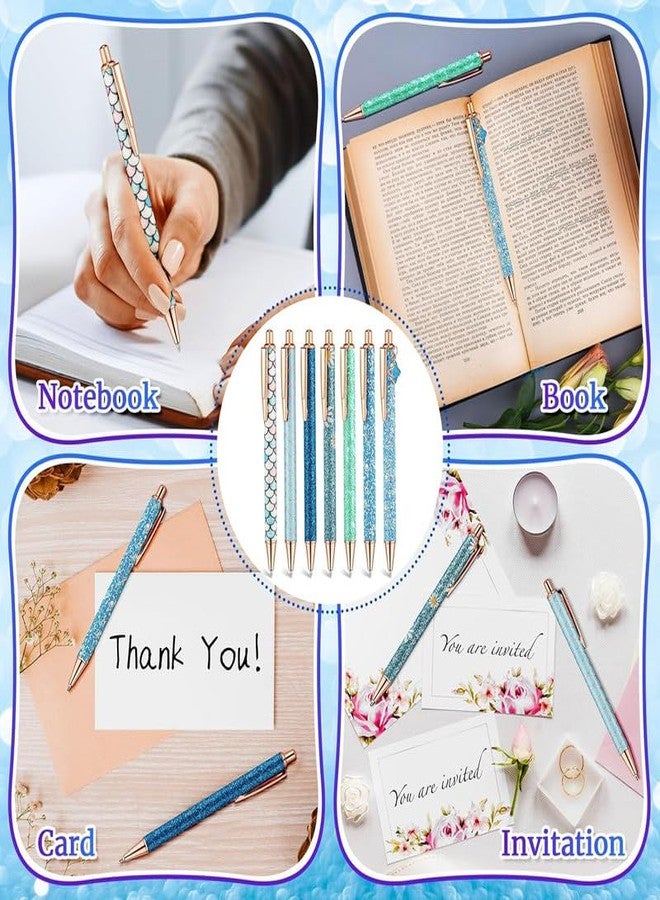 Pekos Ballpoint Pens | Comfortable Writing Pens | Metal Retractable Pretty Journaling Pens | oint 1.0 mm Gift Pens, Cute Pens Office Supplies for Women & Men (7 Psc_Multicolor) - Image 3