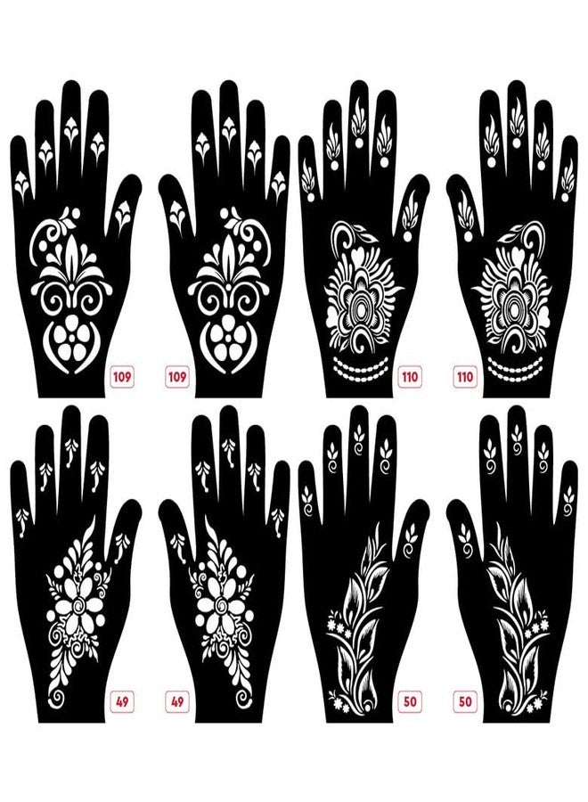 Apcute Mehndi stencils reusable Latest Mehandi Design Stencils for Girls, womens, kids, unisex Design NO - Apcute-New-109-110-49-50 - Image 1
