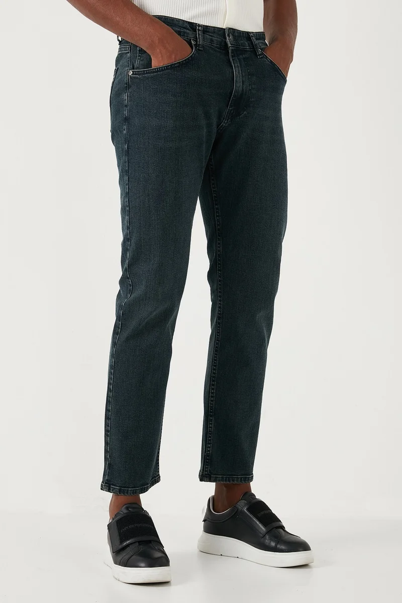 Buratti Stretch Cotton Comfort Fit High Waist Straight Leg Jeans Men's Jeans 4411S09TEXAS