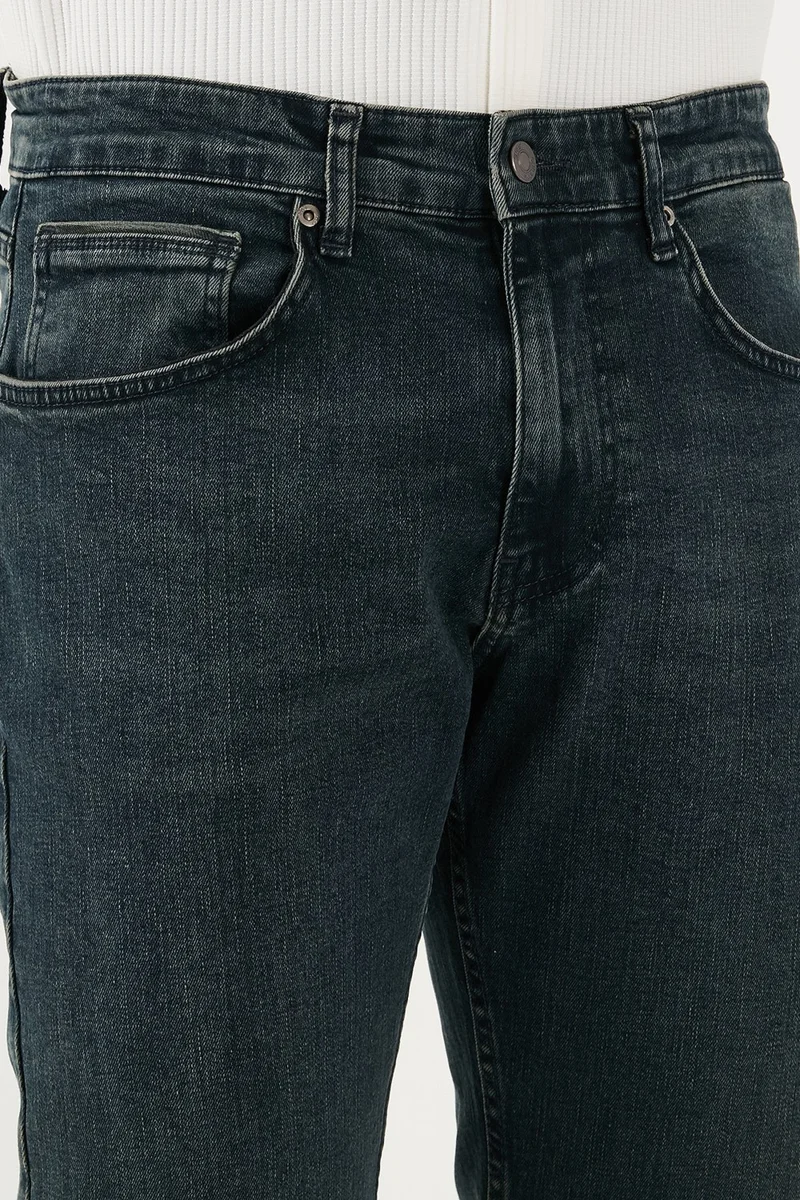 Buratti Stretch Cotton Comfort Fit High Waist Straight Leg Jeans Men's Jeans 4411S09TEXAS