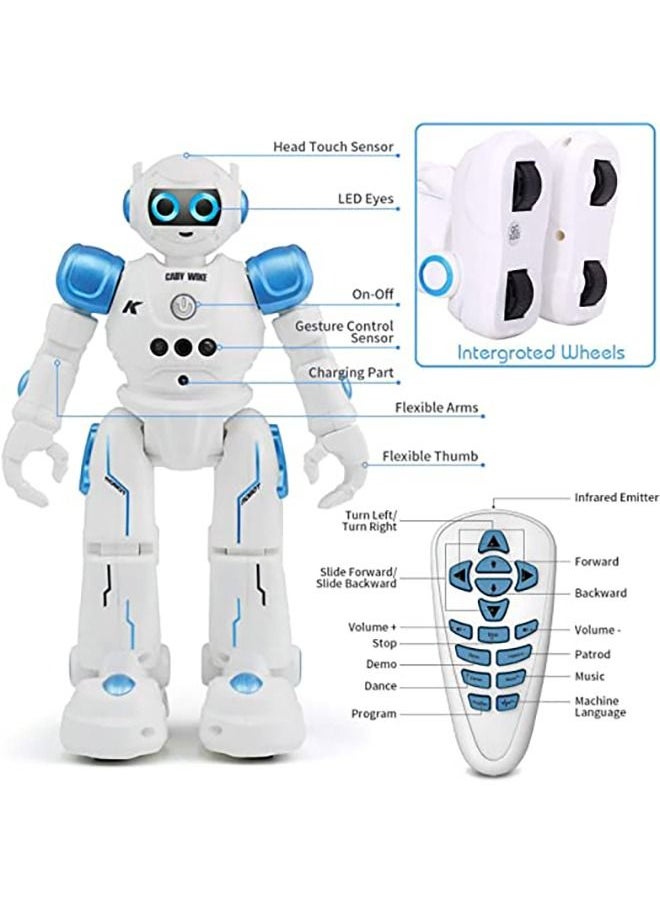 YelaJoy - Robot Toys RC Robot for Kids Rechargeable Intelligent Programmable Robot with Infrared Controller,Remote Control Robots Gesture Sensing Robot,Interactive Walking Singing Dancing - Image 1