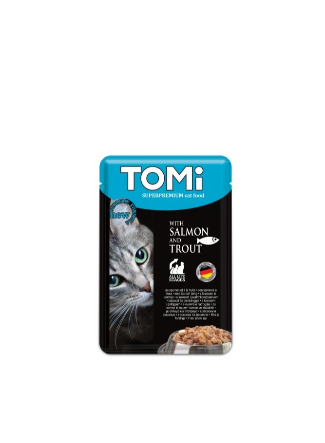 تومي بطعم السلمون والسلمون المرقّط – عبوة 100 جرام