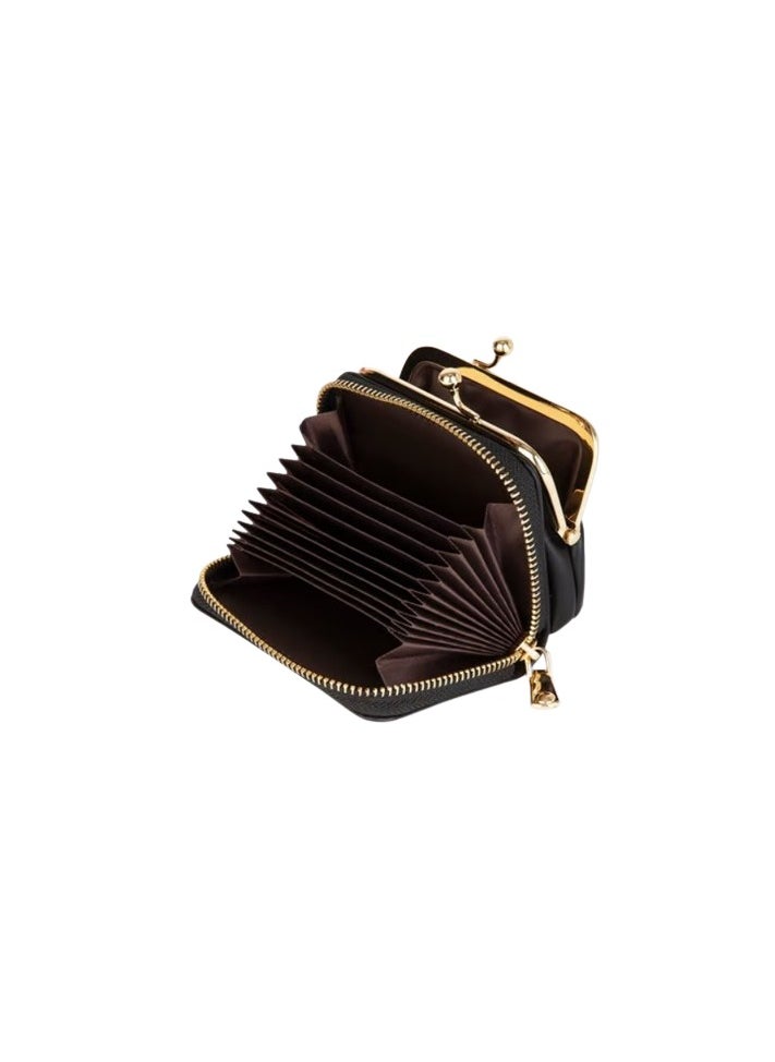 Generic Black Leather Wallet With Money Purse For Women  - Image 1