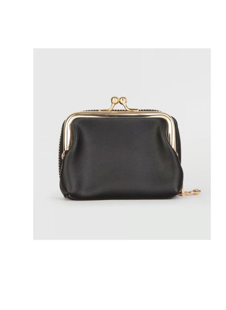 Generic Black Leather Wallet With Money Purse For Women  - Image 3