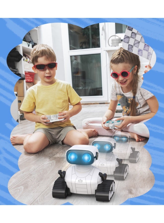 Robot Toys, Rechargeable Remote Control Robot Toys for Kids, 2.4Ghz RC Robot Toys with Music and LED Eyes - Image 4