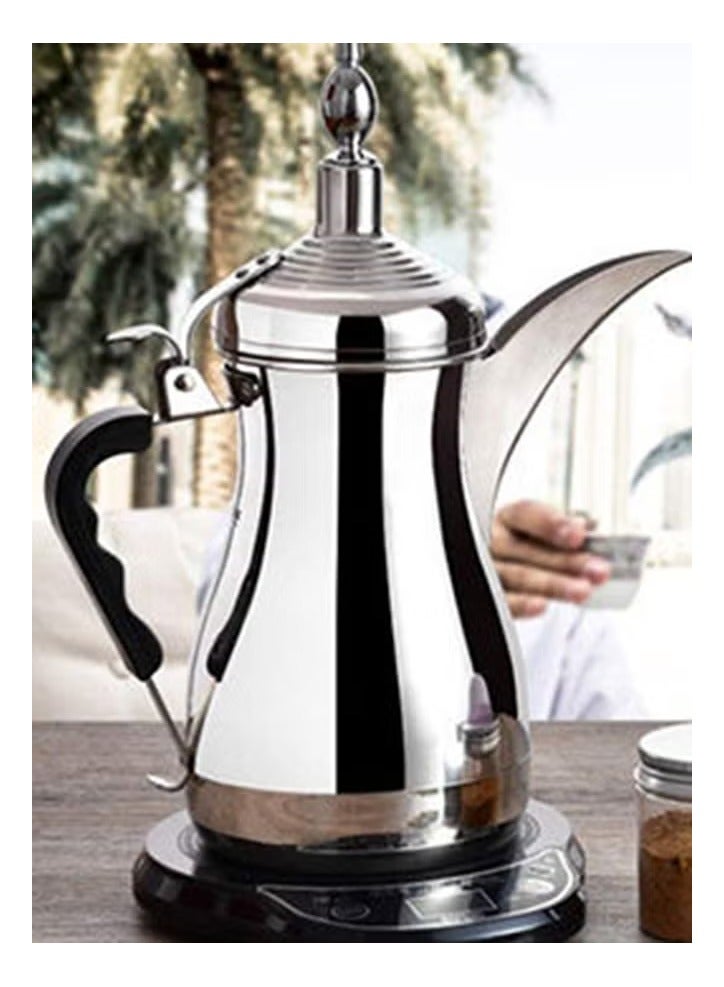 غالف دالا دلة الخليج لتحضير القهوة العربية C91839 (1000 مل، فضي) - Image 3