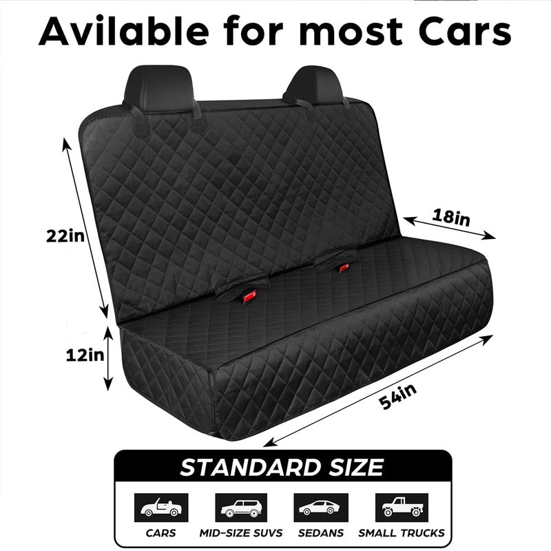 fidozen Waterproof Dog Car Seat Cover with Belt for Back Seat - Washable Pet Protector Accessories for Cars, Trucks, SUVs, and Bench Seats - Auto Backseat Hammock for Small & Large Dogs - Image 4