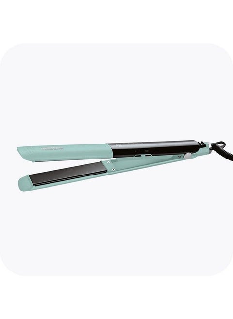 Hair Straightener With Ceramic Plates & Fast Heat Up Full Size Iron Styling Tool With Advanced 5 Level Led Temperature Control Up To 446F Portable For Home Or Travel Blue & Silver