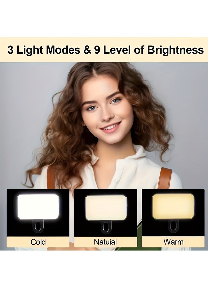 Rechargeable Selfie Light, Clip-on LED Ring Light for Phone, Laptop, Tablet and Computer, Portable Phone Light for Selfie/Video Conference/Zoom Call/Photography/Makeup/Picture  - Image 2