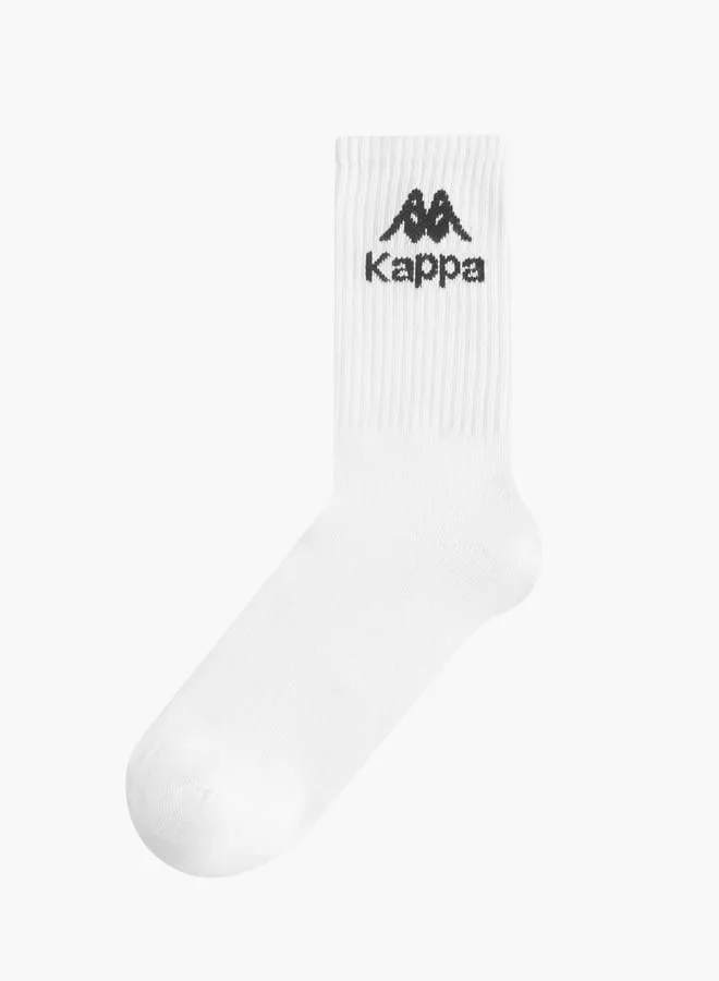 Kappa Boys Logo Detail Non Terry Crew Length Socks - Set of 5