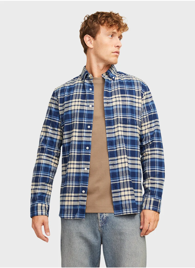 جاك اند جونز Checked Regular Fit Shirt