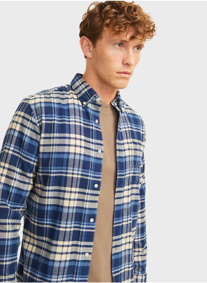 جاك اند جونز Checked Regular Fit Shirt