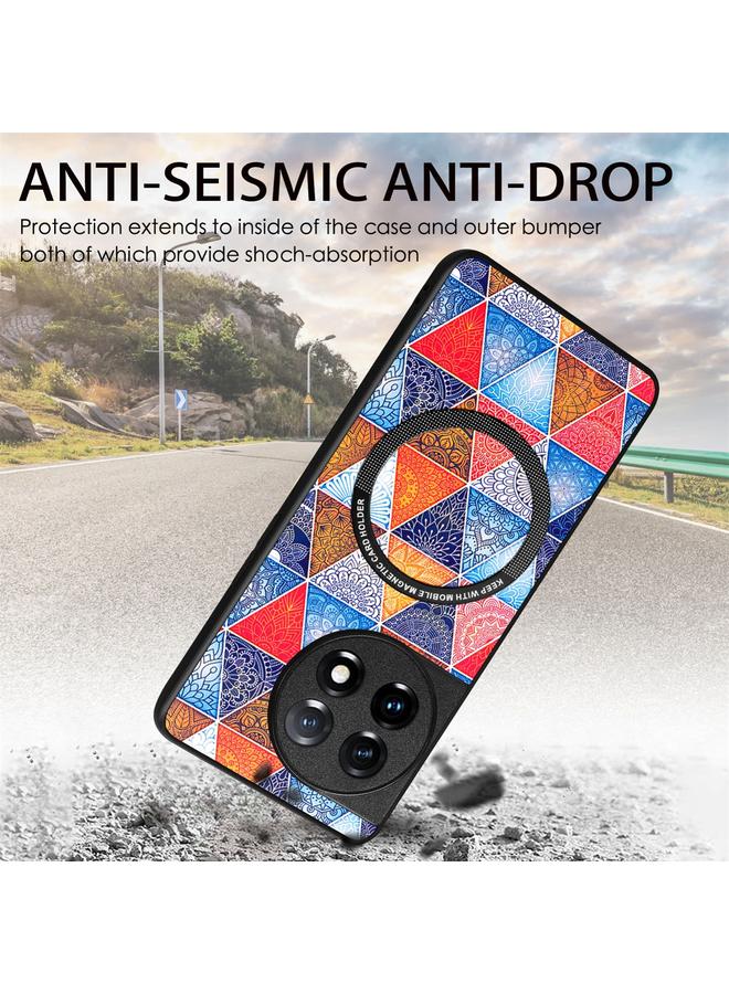 S-TOP Case For OnePlus 11 Colored Drawing Leather Skin Magnetic Back Cover Phone Case - Image 5