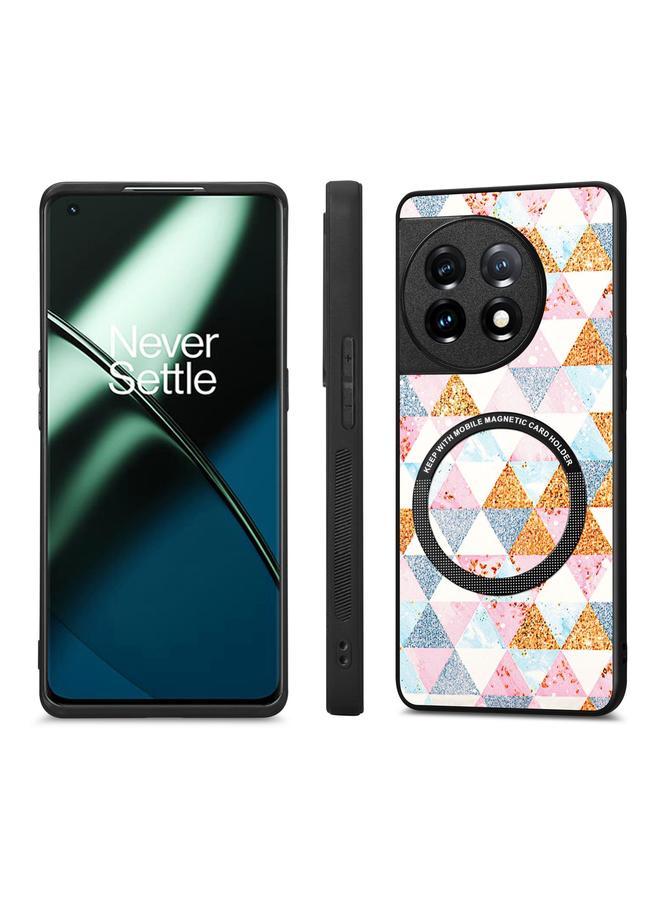 S-TOP Case For OnePlus 11 Colored Drawing Leather Skin Magnetic Back Cover Phone Case - Image 2