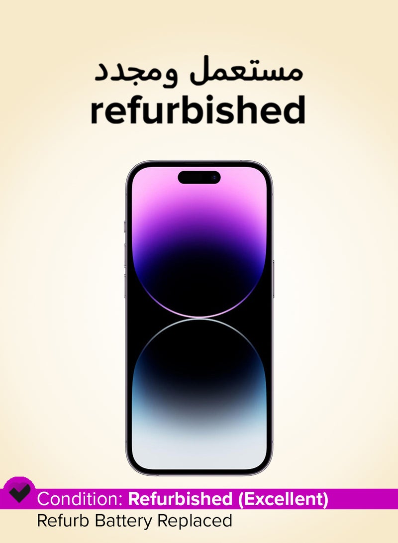 Apple Refurbished - iPhone 14 Pro Max 256GB Deep Purple 5G With FaceTime - Physical Dual SIM Version - Image 1