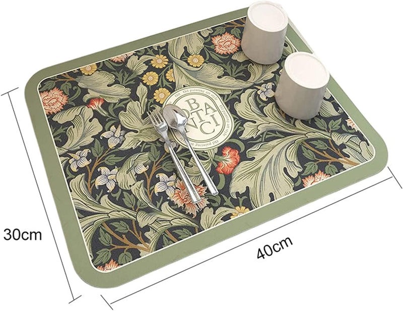 klarako Fantasy Style Draining Mat, Kitchen Super Absorbent Draining Mat Dishes, Absorbent Draining Mat (D,15.75x19.68inch) - Image 4