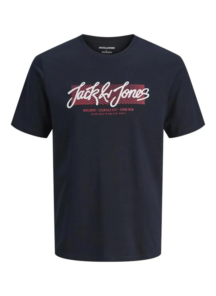 JACK & JONES 3 Pack Of Graphic Crew Neck T-Shirt