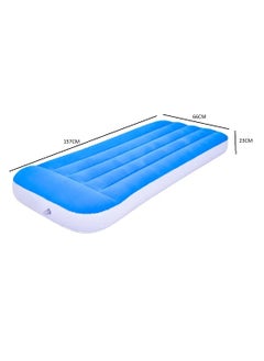 FULL JOY Inflatable Air Mattress Blow Up Flocked Air Bed for Kids 157cm*66cm*23cm,BLUE  - Image 2
