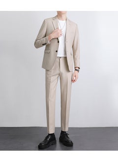 KUYING New Casual Slim Fit Suit Two-Piece Set  - Image 1