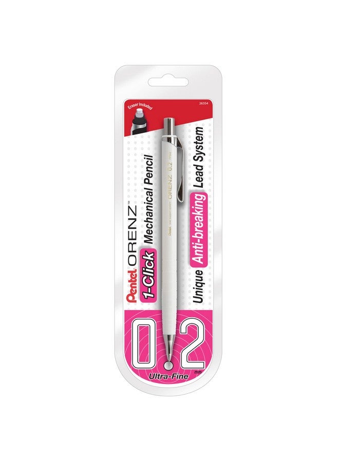 Pentel ® Orenz Mechanical Pencil B Lead 0.2 Mm White Barrel - Image 1