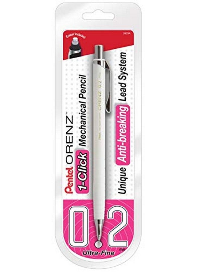 Pentel ® Orenz Mechanical Pencil B Lead 0.2 Mm White Barrel - Image 4