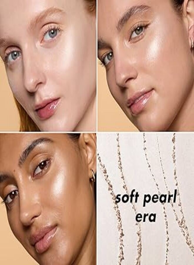 elf Halo Glow Silky Powder Highlighter Soft Pearl Era – Radiant Luminous Glow, Finely Milled Silky Powder Highlighter 4.5ml - Image 2