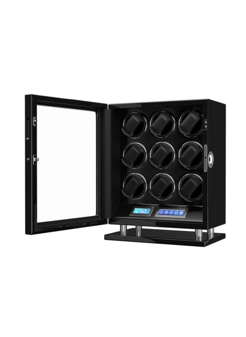 Dukwin 9 Watch Winder Fingerprint Switch Ultra Quiet Motors Large Watch Automatic Rotator