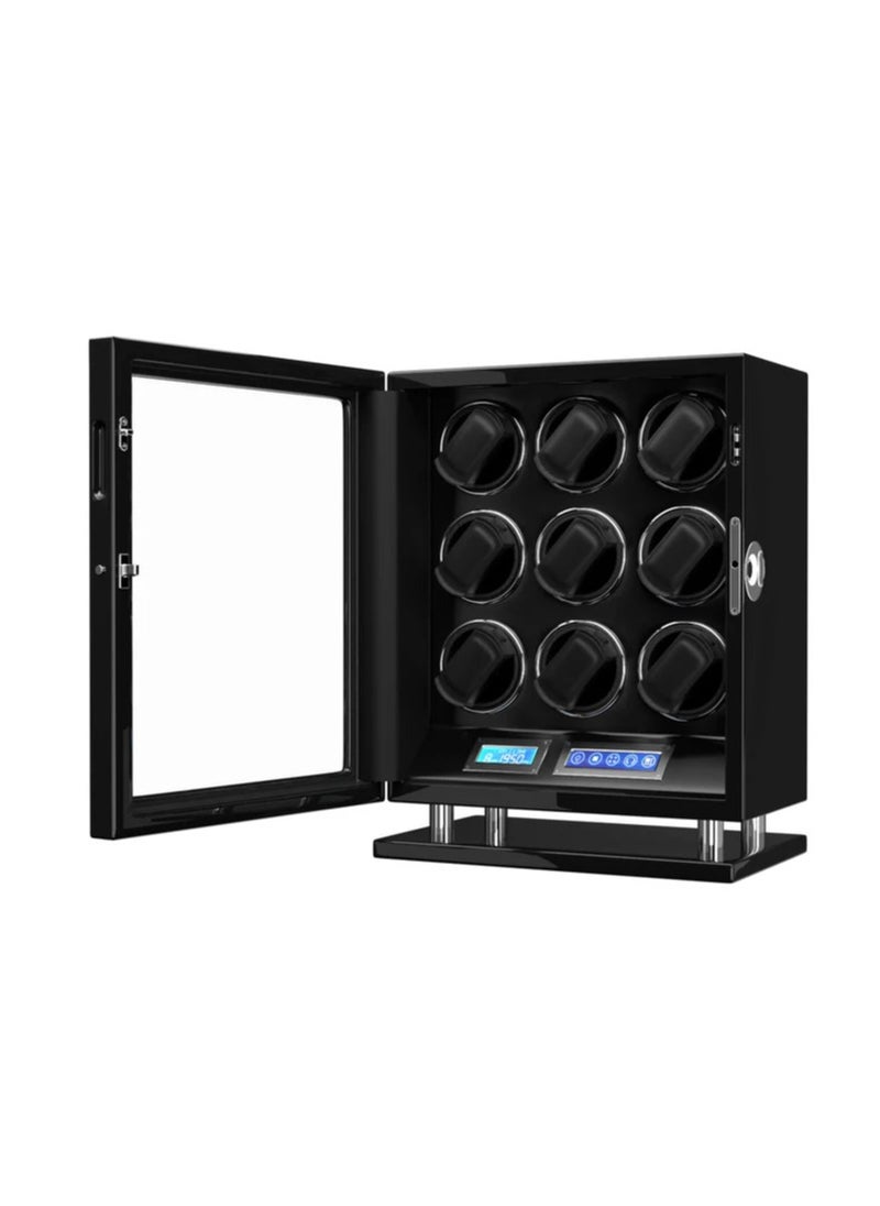 DUKWIN - Dukwin 9 Watch Winder Fingerprint Switch Ultra Quiet Motors Large Watch Automatic Rotator - Image 1