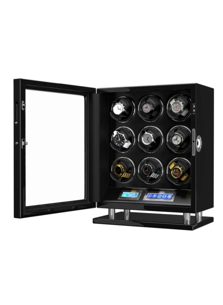 DUKWIN - Dukwin 9 Watch Winder Fingerprint Switch Ultra Quiet Motors Large Watch Automatic Rotator - Image 1