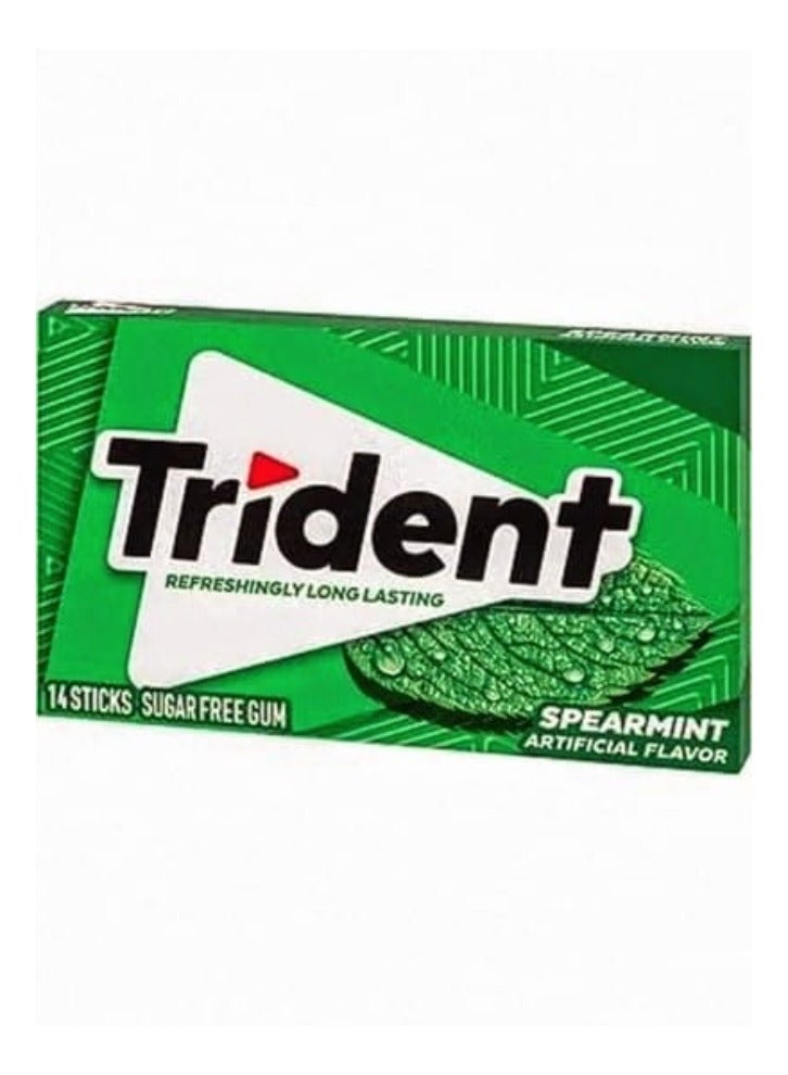 ترايدنت علكة بنكهة النعناع خالية من السكر، 14 قطعة
