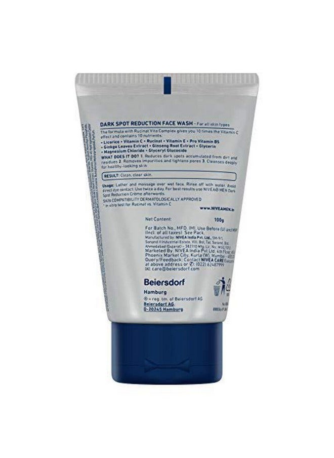Nivea - Nivea Men Dark Spot Reduction Face Wash (10x Whitening), 100 ML - Image 1