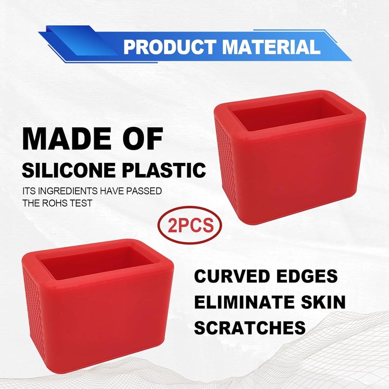 stymart ستيمارت 2PCS حامل مشبك حزام الأمان من السيليكون معزز مشبك حزام الأمان إبقاء مشبك حزام الأمان منتصبًا ومستقرًا معزز مشبك حزام الأمان من السيليكون مناسب للأطفال أحمر - Image 5