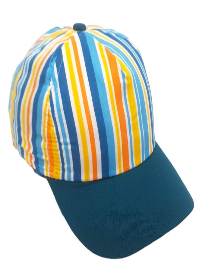 C Classic Unisex Funky Colorful Summer Caps for Kids (Age 6 Yrs to 9 Yrs) (Dark Green) - Image 1