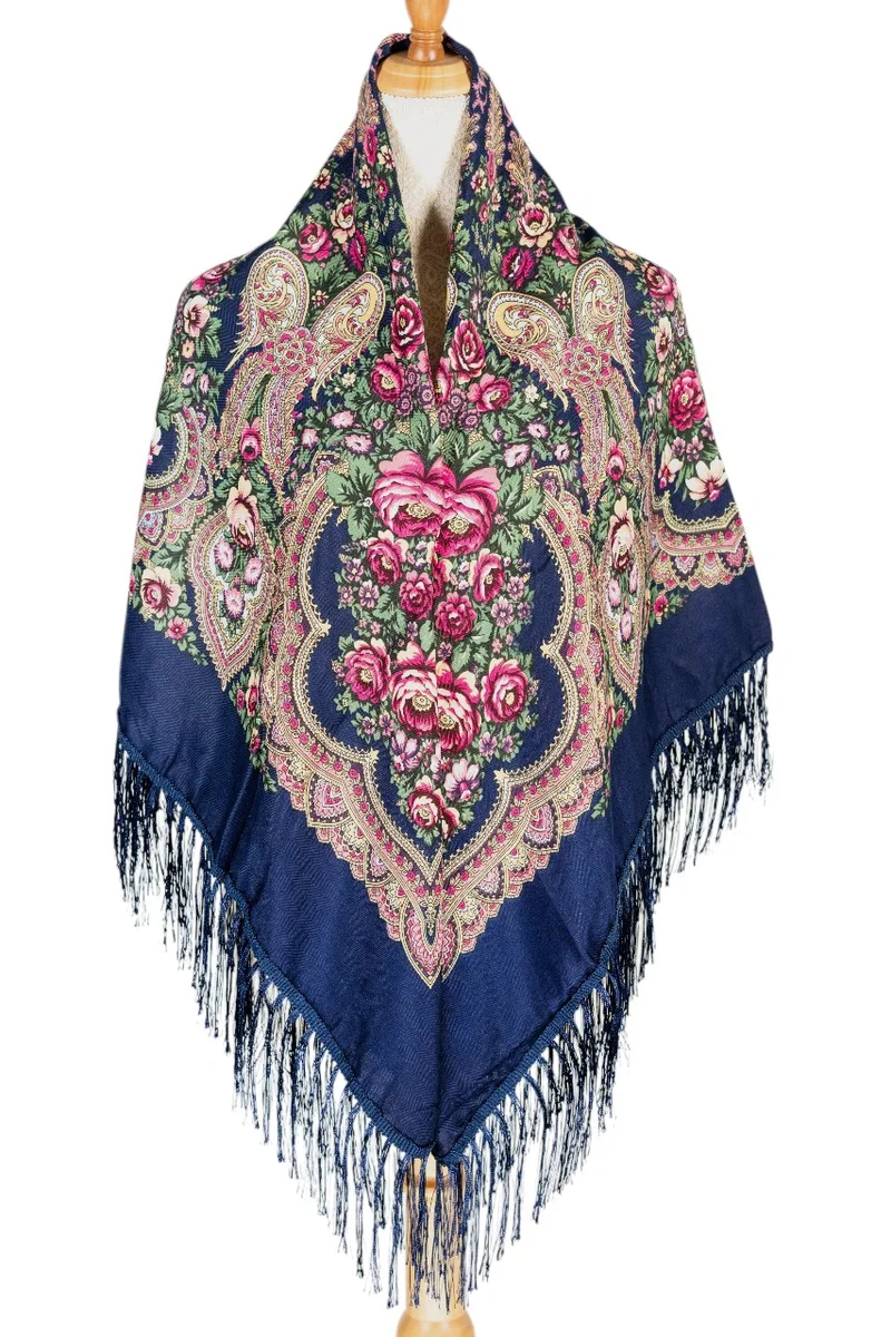 D'Daniela Lara Women's Eastern European Cotton Tassel Shawl