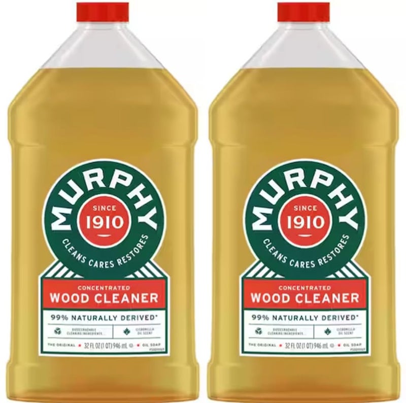 Murphy Oil Soap Oil Soap Concentrated Original Wood Cleaner, 32-Ounce, (Value Pack of 2)