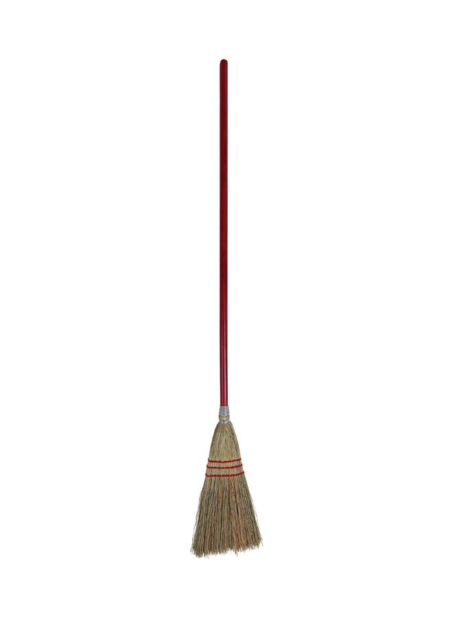 Boardwalk Corn Fiber Lobby/toy Broom, Corn Fiber Bristles, 39" Overall Length, Red - Image 1